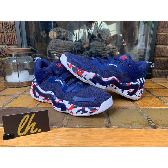 Mens 10.5 Adidas D.O.N. Issue #3 GCA Team USA Athletic Basketball Shoes GW2945 - Picture 5 of 6